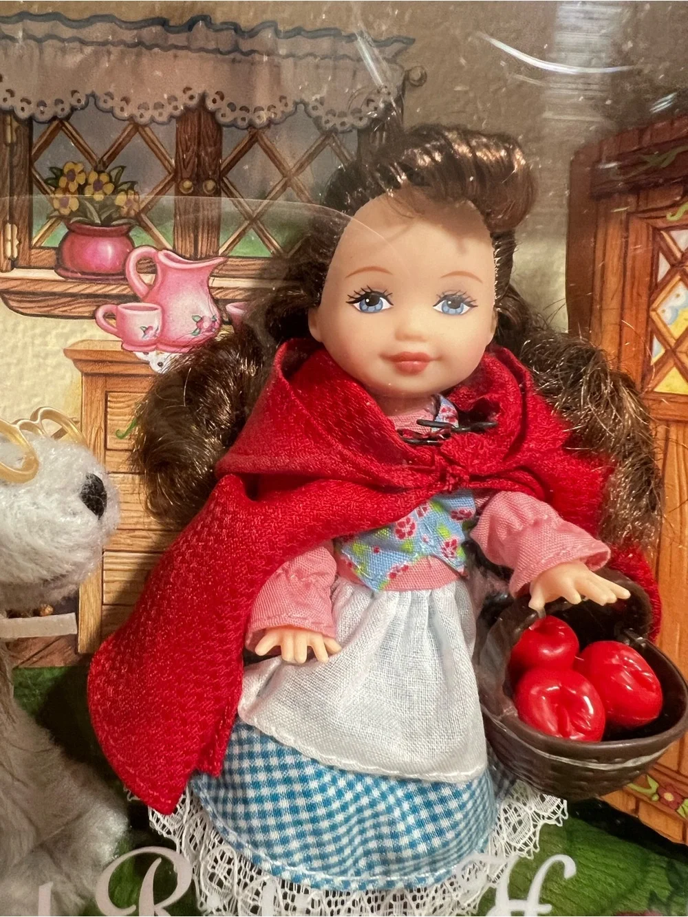 Barbie Little Red Riding Hood Kelly Doll and Wolf Storybook Favorites- VTG 2001